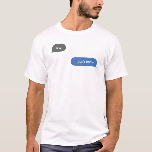 Koreanischer Slang Chat Bubble Ich kenne ㅁ nicht ㄹ T-Shirt (Vorderseite)