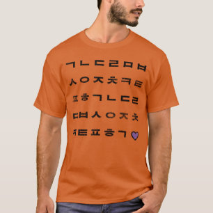Koreanisches Alphabet Hangul Kpop Liebhaber Freund T-Shirt