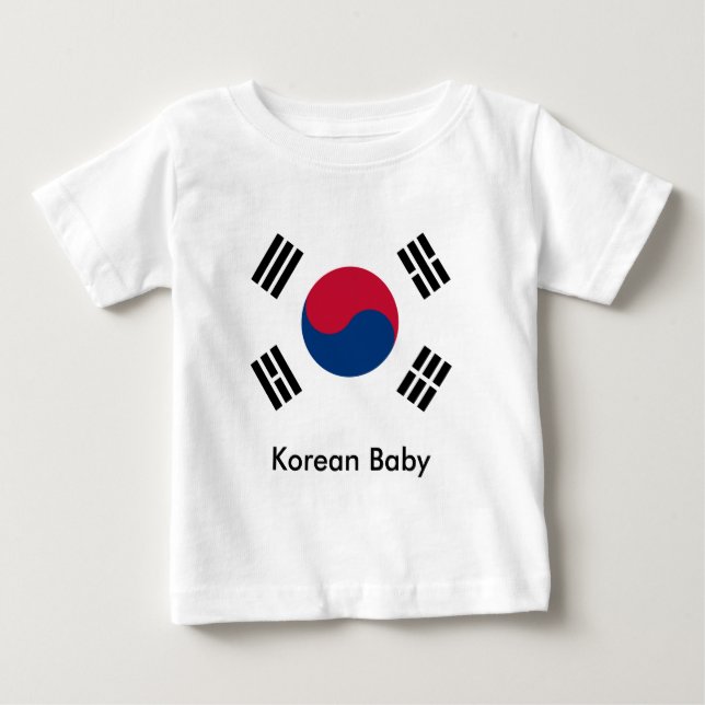 Koreanisches Baby T-shirt (Vorderseite)