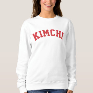 Koreanisches berühmtes Essen Kimchi Roter Farbte Sweatshirt