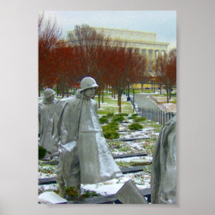 Koreanisches Denkmal Washington Poster