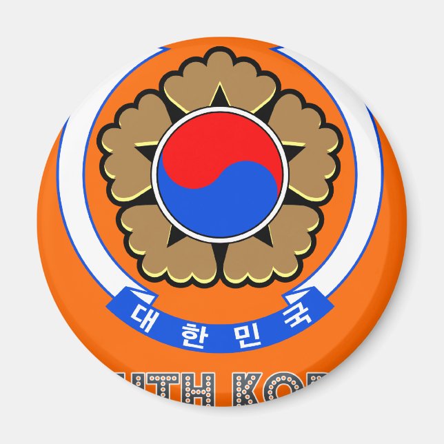 Koreanisches Emblem Magnet (Vorne)