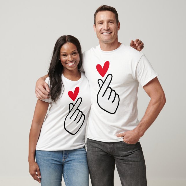 Koreanisches Fingerherz T-Shirt (Unisex)