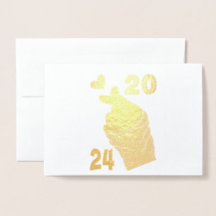 Koreanisches Herz 2024 Folienkarte
