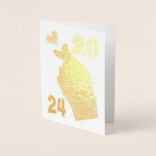 Koreanisches Herz 2024 Folienkarte