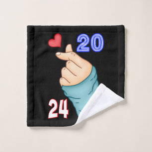 Koreanisches Herz 2024 Waschlappen