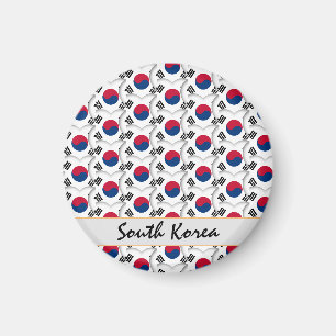 Koreanisches Herz und koreanische Flagge /Südkorea Magnet