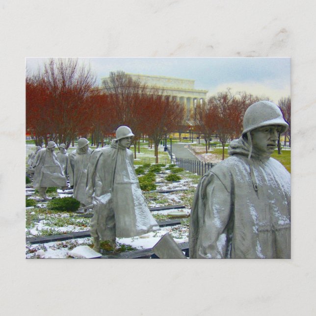 koreanisches Kriegsdenkmal Postkarte (Vorderseite)