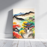Koreanisches Landschaftsbild Leinwanddruck<br><div class="desc">Die koreanische Landscape Ink Painting Canvas Print ist vollständig anpassbar und einzigartig,  um an Zuhause- und Bürowänden zu hängen. Entworfen von Norman.R.</div>