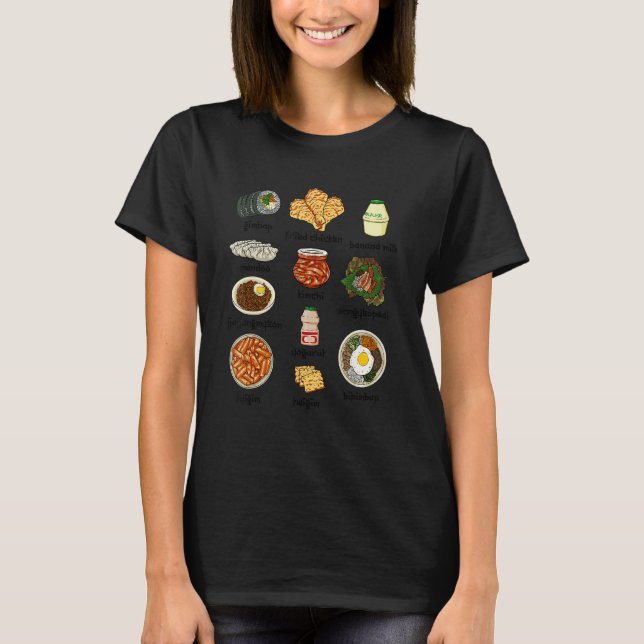 Koreanisches Lebensmittel Kimchi Bibimbap Food Lov T-Shirt (Vorderseite)