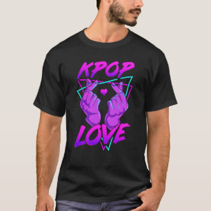 Koreanisches Liebeszeichen K POP Love Fingers T-Shirt