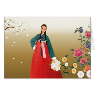 Koreanisches Mädchen im Sommer