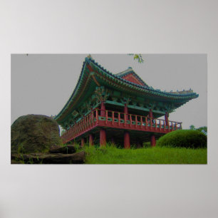 Koreanisches Monument Poster