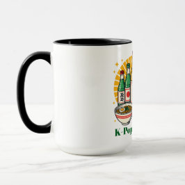 Koreanisches Popkultur-Brustdruck-T-Shirt Glas-Mug Tasse