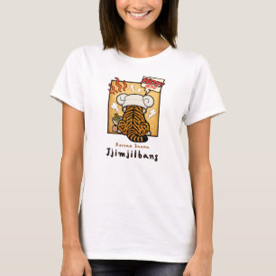 Koreanisches Sauna-Jjimjilbang-Tiger-T-Shirt T-Shirt