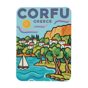 Korfu Griechenland Reise Magnet