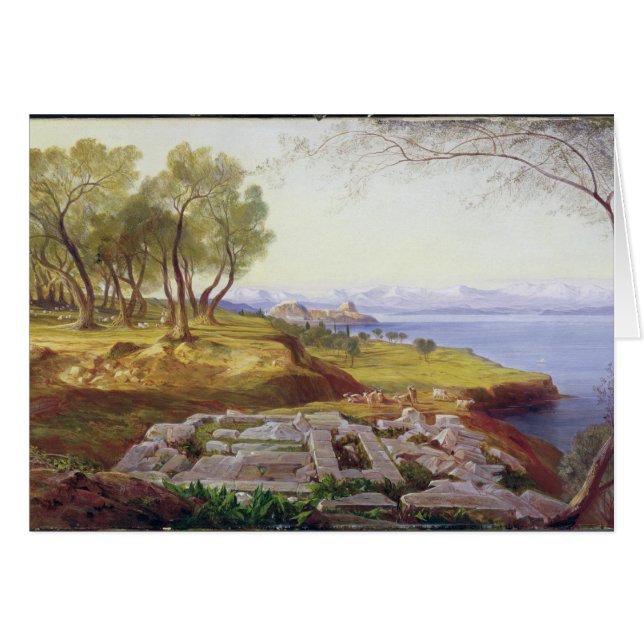 Korfu von der Besteigung, c.1856-64 (Öl auf (Vorderseite (Horizontal))