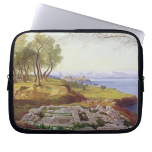 Korfu von der Besteigung, c.1856-64 (Öl auf Laptopschutzhülle