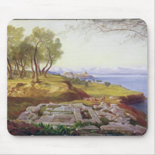 Korfu von der Besteigung, c.1856-64 (Öl auf Mousepad