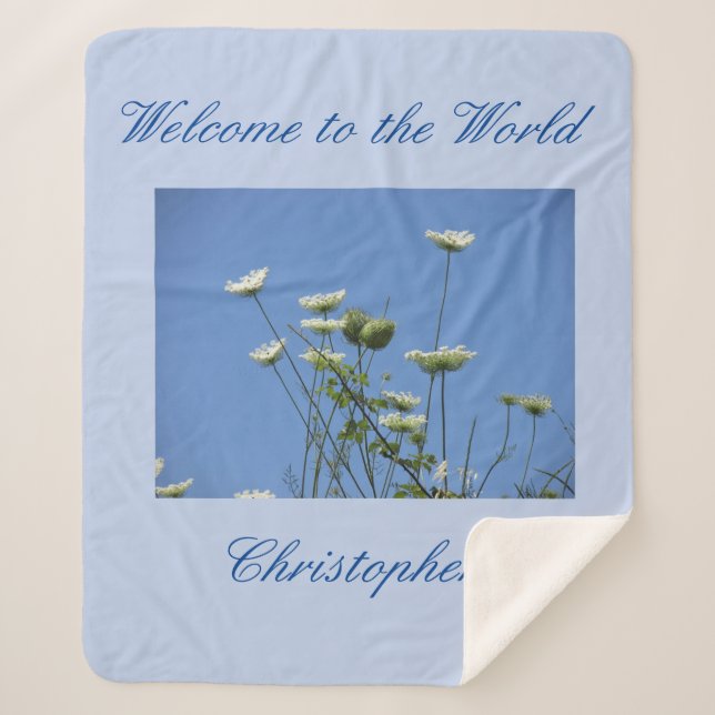 Korfu-Wildblumen Sherpadecke (Vorderseite)