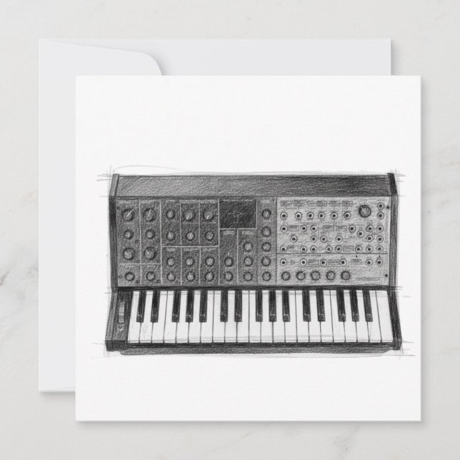 Korg MS 20 Geburtstagskarte  (Vorderseite)
