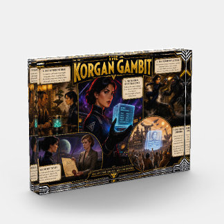 Korgan Gambit Retro Deco Sci-Fi Poster Kunst Fotoblock