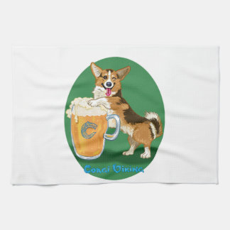 Korgi mit Bier Geschirrtuch