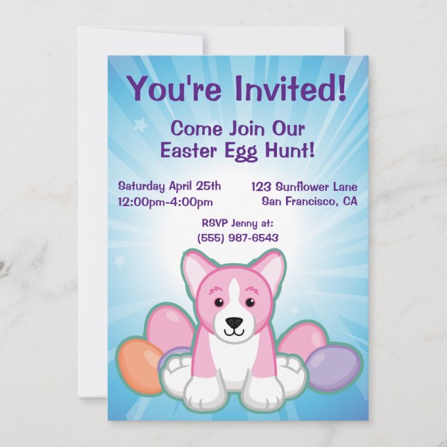 Korgusmuster Einladung (Vorderseite)