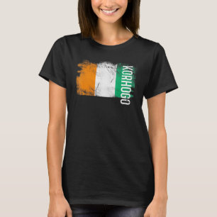 Korhogo Côte d'Ivoire Fahne für Ivorer Männer Frau T-Shirt