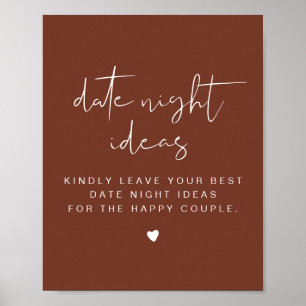 KORIANDER Terrakotta-Date-Night-Karte Poster
