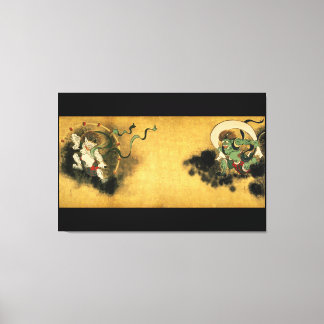 Korin Fujin Raijin Leinwanddruck