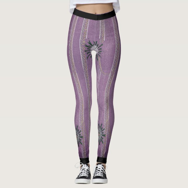 KORIN JAPANESE ART LILA Leggings (Vorderseite)
