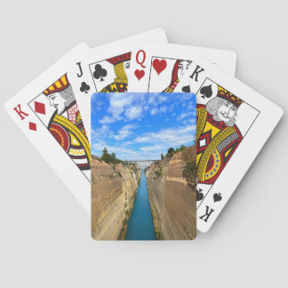 Korinth Canal Griechenland Fotografie Spielkarten