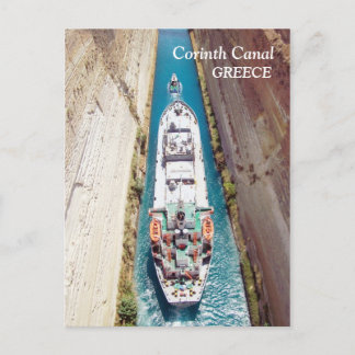 Korinth Canal, Griechenland Postcard Postkarte