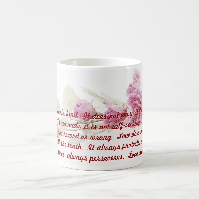 Korinther-Bibel-Vers-Kaffee-Tasse Tasse (Mittel)