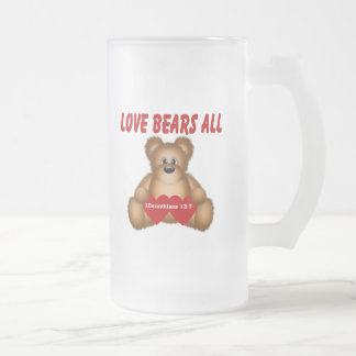 Korinther Liebe Bears Mattglas Bierglas