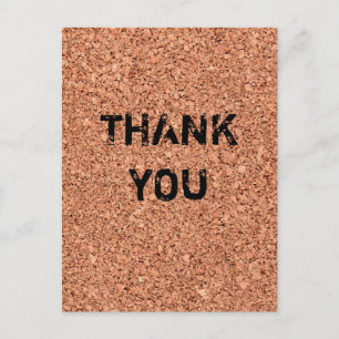 Kork-Tafel - Anpassbare Texte Postkarte