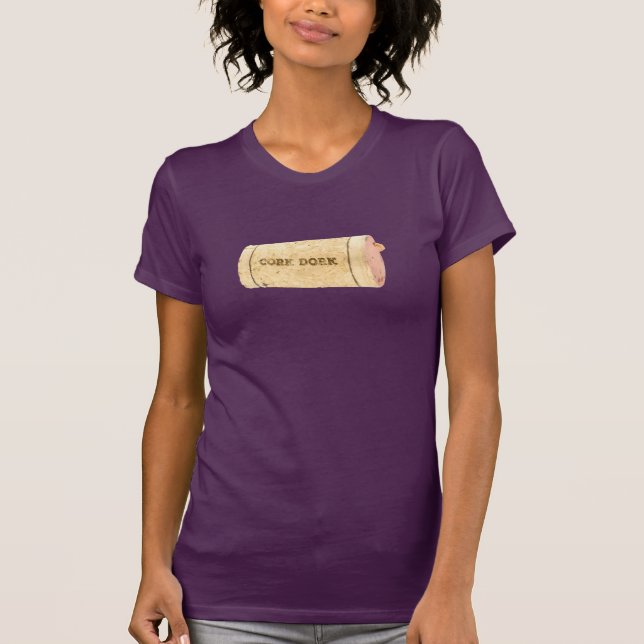 Korken-Depp - lila T-Shirt (Vorderseite)