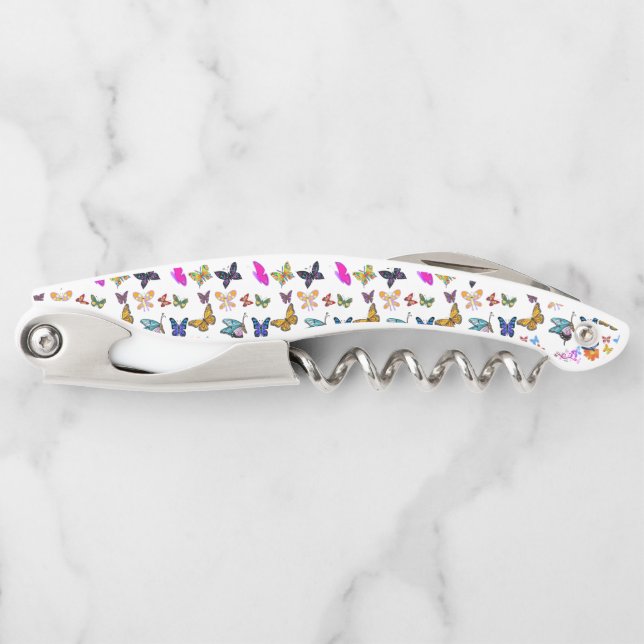 Korkenzieher Flaschenöffner Schmetterling (Vorderseite)