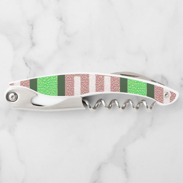 Korkenzieher Flaschenöffner Streifen (Vorderseite)