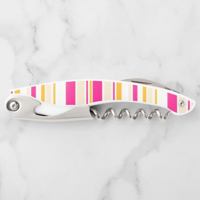 Korkenzieher Flaschenöffner Streifen (Vorderseite)