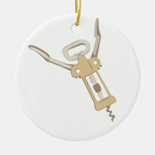 Korkenzieher Keramik Ornament