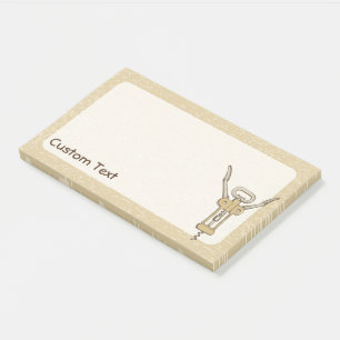 Korkenzieher Post-it Klebezettel