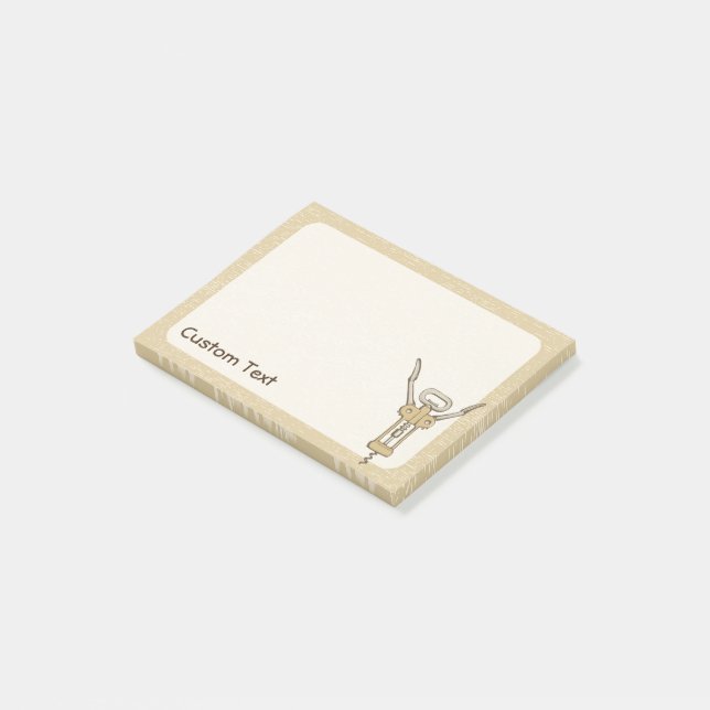 Korkenzieher Post-it Klebezettel (angewinkelt)
