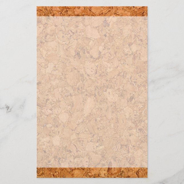 Korkholz-Korkweide-Look Briefpapier (Vorderseite)