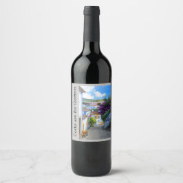 Korks sind für Quitters! Weinetikett