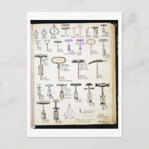 Korkschrauben, aus einem Handelskatalog für Hausha Postkarte