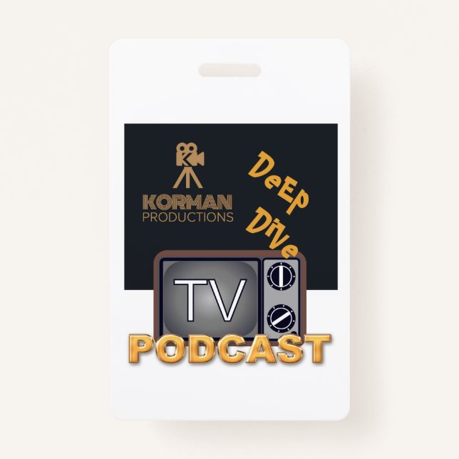 Korman Productions Deep Dive TV Podcast  Ausweis (Vorderseite)