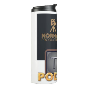 Korman Productions Deep Dive TV Podcast Thermosbecher