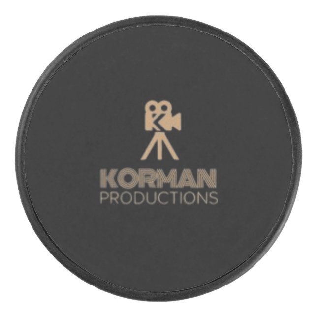 Korman Productions YouTube Channel-Logo Eishockey Puck (Vorderseite)
